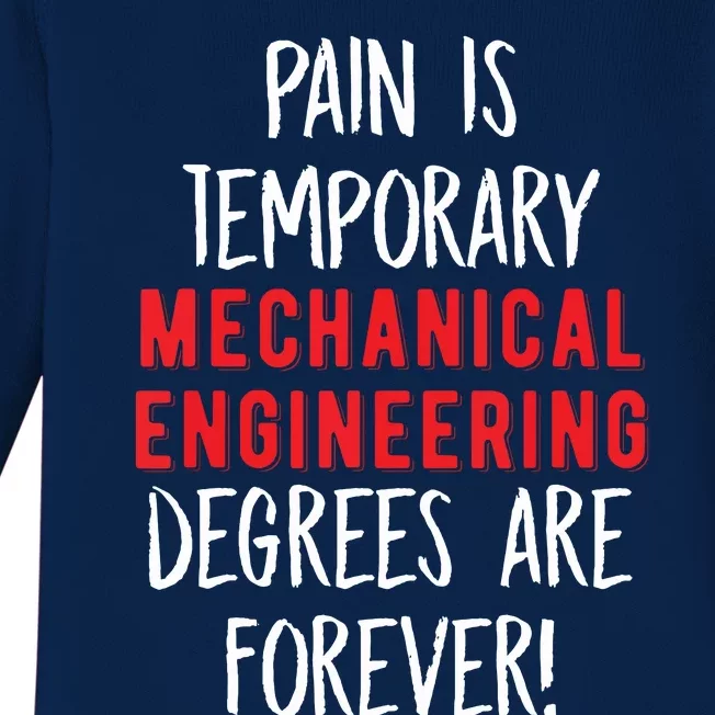 Mechanical Engineer Graduation Gift Design For Engineering Baby Long Sleeve Bodysuit