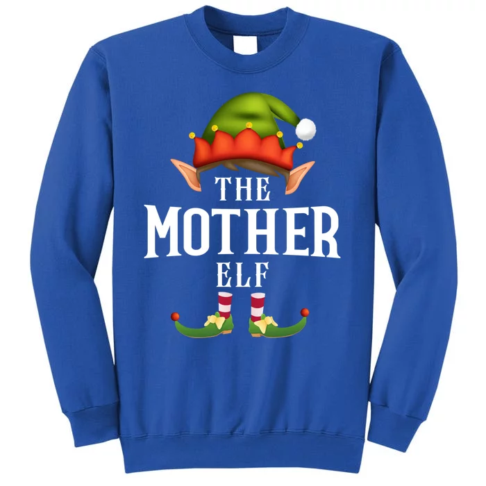 Mother Elf Group Funny Christmas Pajama Party Gift Tall Sweatshirt