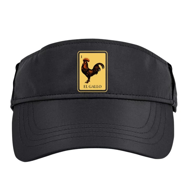 Mexican El Gallo Bingo Card Game Traditional Rooster Adult Drive Performance Visor