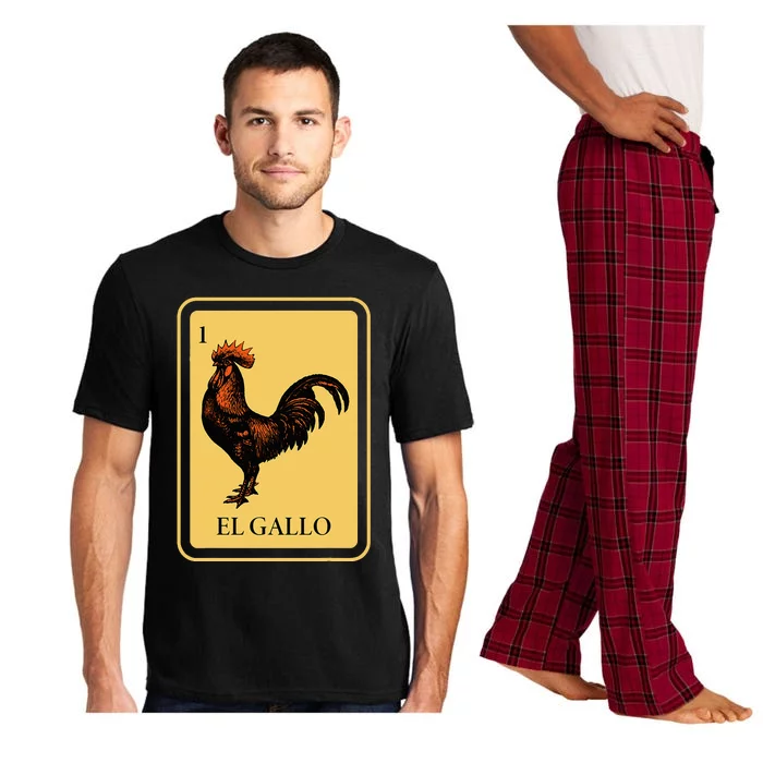 Mexican El Gallo Bingo Card Game Traditional Rooster Pajama Set