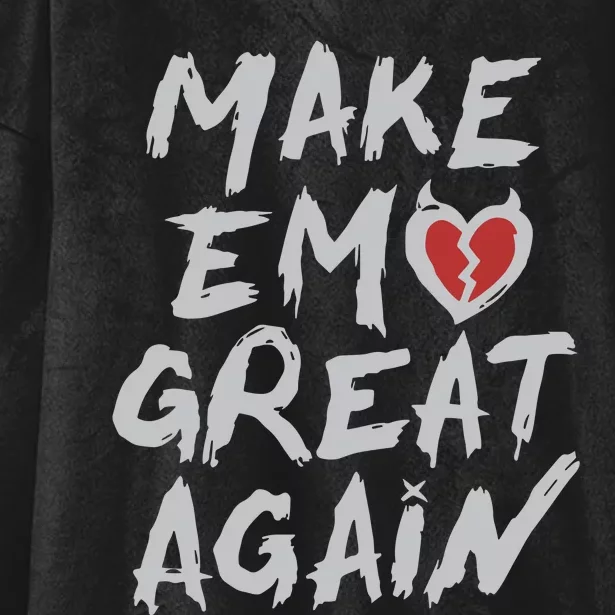 Make Emo Great Again Hooded Wearable Blanket