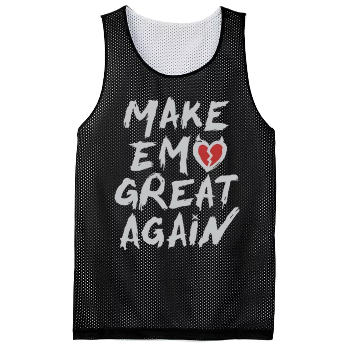 Make Emo Great Again Mesh Reversible Basketball Jersey Tank