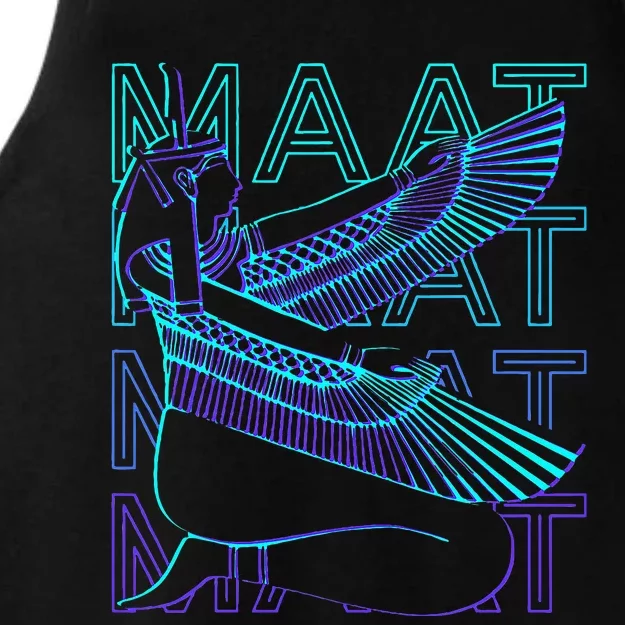 Maat Egyptian Goddess Egyptian Mythology Ancient Egypt Retro Ladies Tri-Blend Wicking Tank