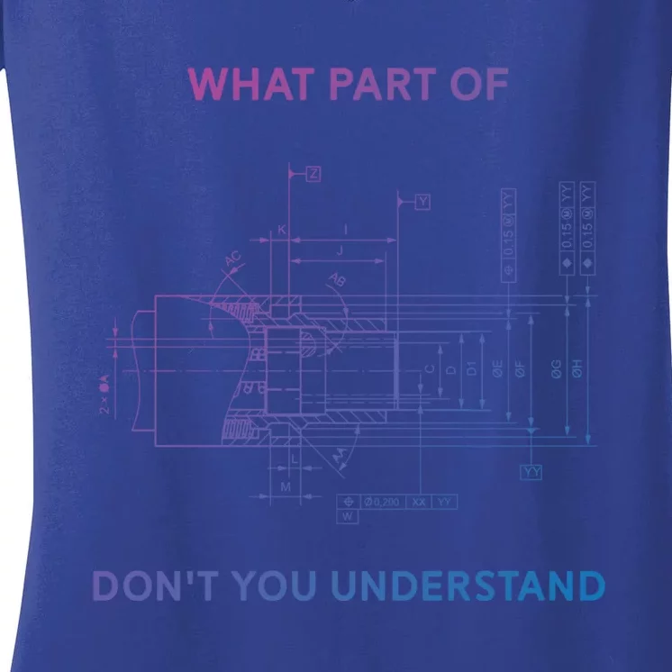 Mechanical Engineer Gift Women's V-Neck T-Shirt