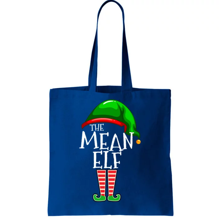 Mean Elf Group Matching Family Christmas Gift Holiday Funny Gift Tote Bag