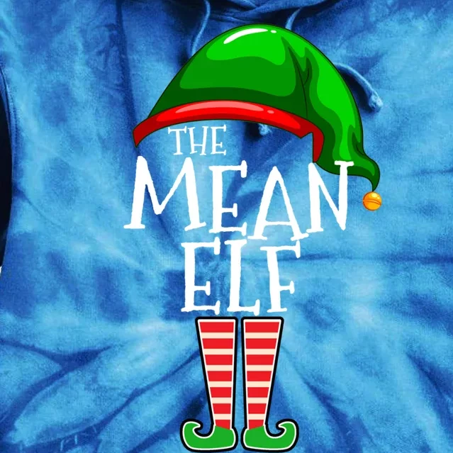 Mean Elf Group Matching Family Christmas Gift Holiday Funny Gift Tie Dye Hoodie