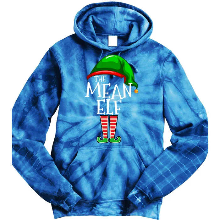 Mean Elf Group Matching Family Christmas Gift Holiday Funny Gift Tie Dye Hoodie