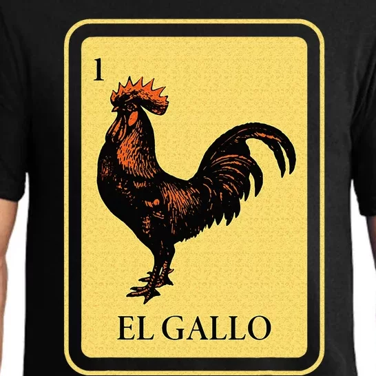 Mexican El Gallo Bingo Card Game Traditional Rooster Pajama Set