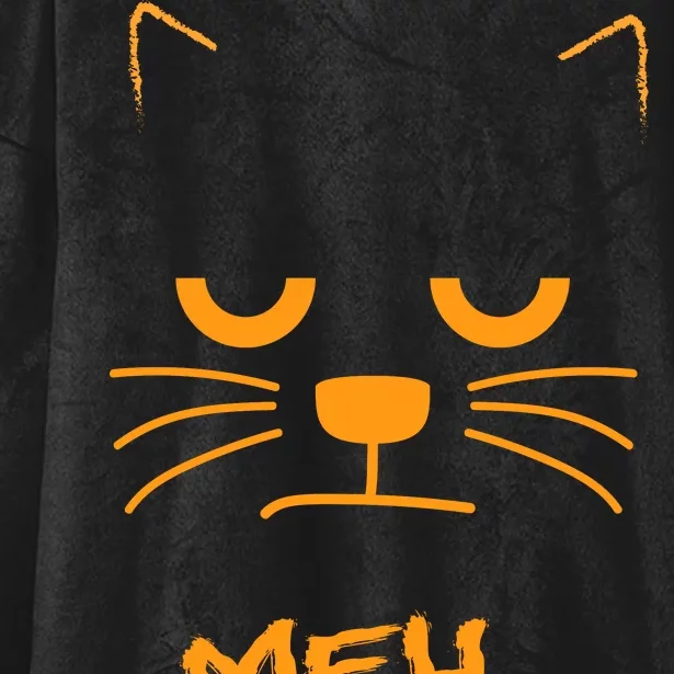 Meh. Angry Cat Hooded Wearable Blanket