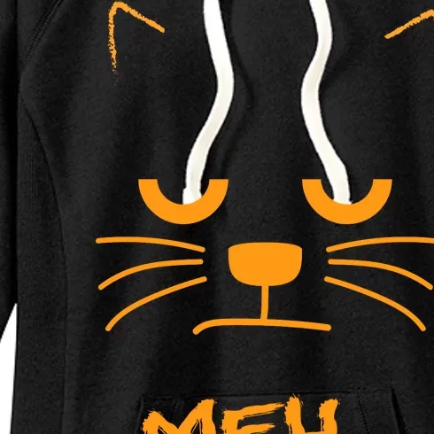 Meh. Angry Cat Women's Fleece Hoodie