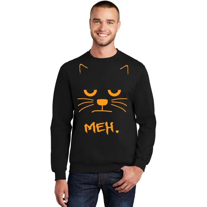 Meh. Angry Cat Tall Sweatshirt