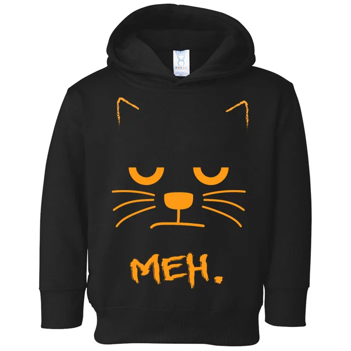 Meh. Angry Cat Toddler Hoodie