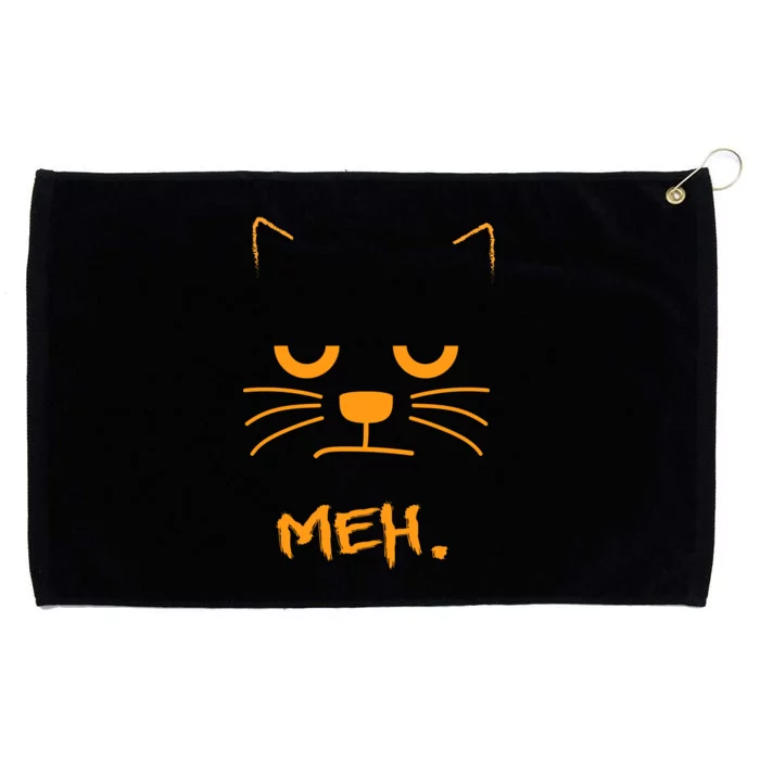 Meh. Angry Cat Grommeted Golf Towel