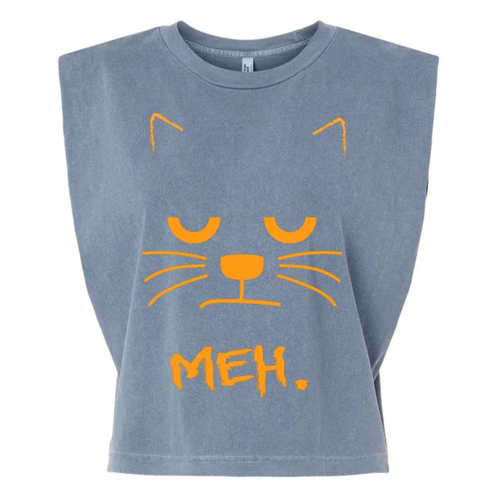 Meh. Angry Cat Garment-Dyed Women's Muscle Tee