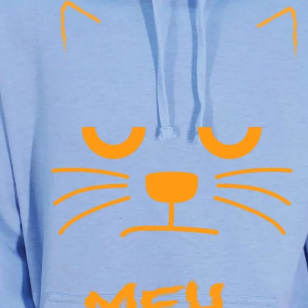 Meh. Angry Cat Unisex Surf Hoodie