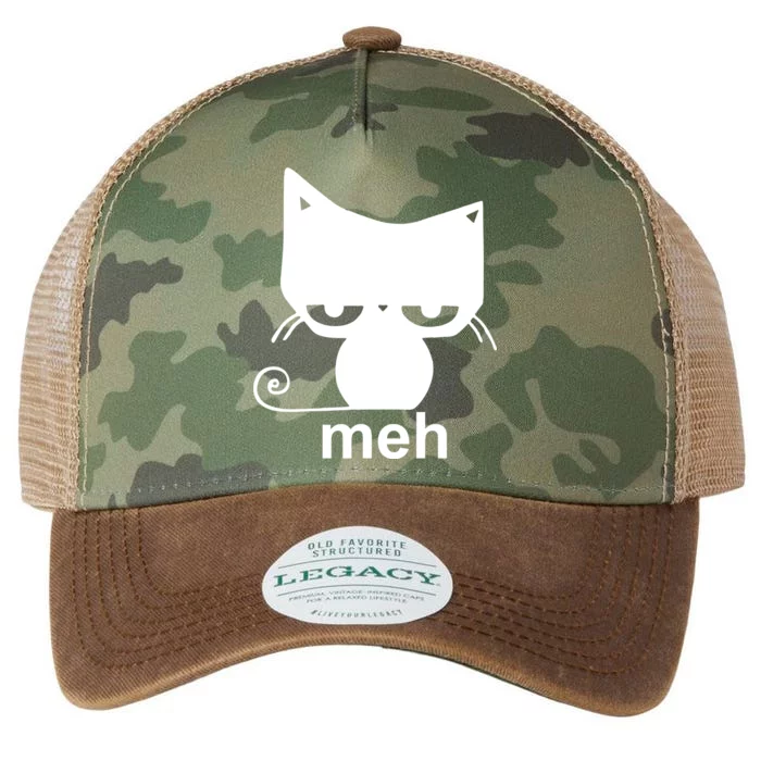 Meh Cat Funny Meme Legacy Tie Dye Trucker Hat