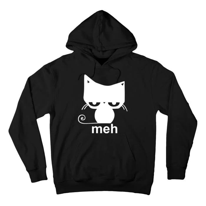 Meh Cat Funny Meme Tall Hoodie