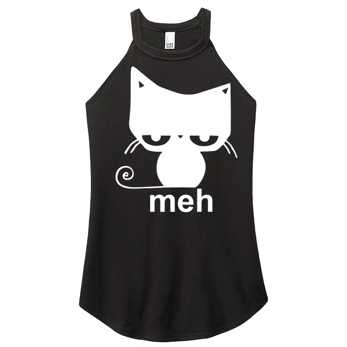 Meh Cat Funny Meme Women’s Perfect Tri Rocker Tank