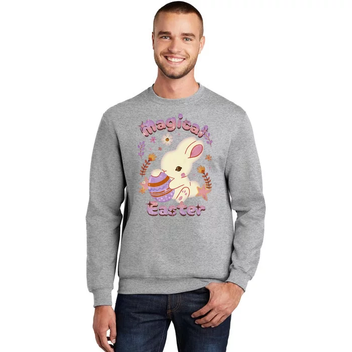 Magical Easter, Happy Easter Day, Cute Rabbit Bunny Hug Egg Tall Sweatshirt