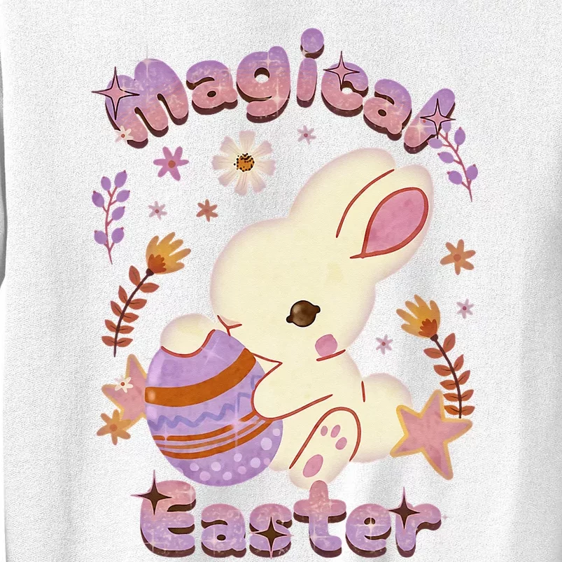 Magical Easter, Happy Easter Day, Cute Rabbit Bunny Hug Egg Sweatshirt