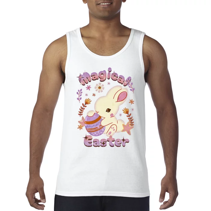 Magical Easter, Happy Easter Day, Cute Rabbit Bunny Hug Egg Tank Top