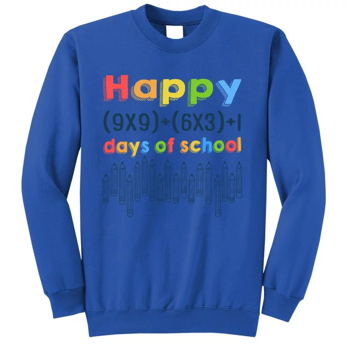 Math Equation Happy 100 Days Of School Gift Sweatshirt