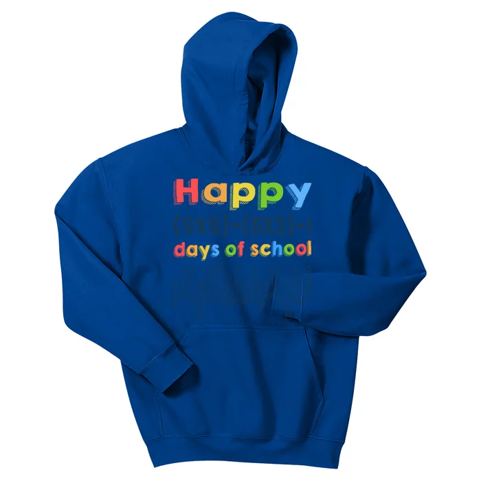 Math Equation Happy 100 Days Of School Gift Kids Hoodie