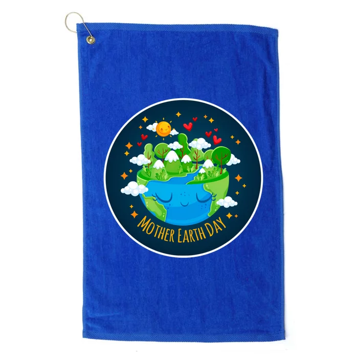 Mother Earth Love Your Mother Earth Day Awareness Tee Gift Platinum Collection Golf Towel