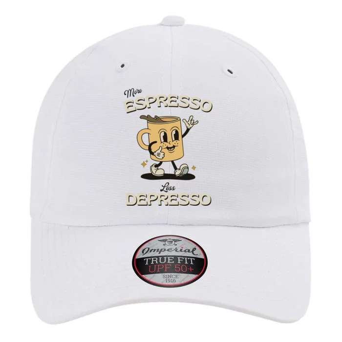 More Espresso Less Depresso Coffee Lover The Original Performance Cap