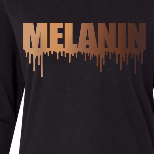 MELANIN Womens Cotton Relaxed Long Sleeve T-Shirt