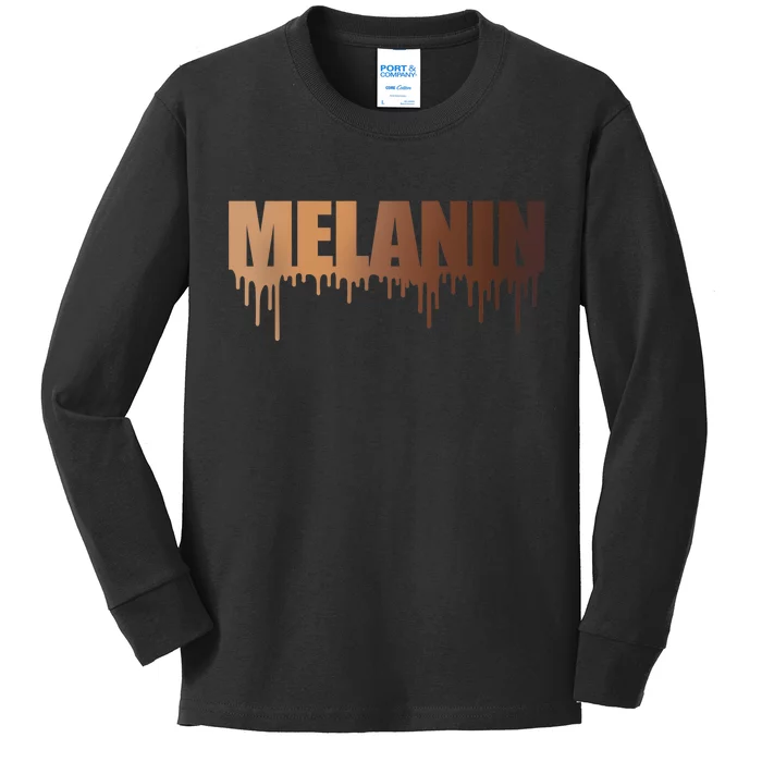 MELANIN Kids Long Sleeve Shirt