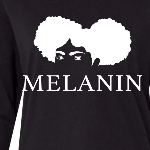 Melanin Afro Womens Cotton Relaxed Long Sleeve T-Shirt