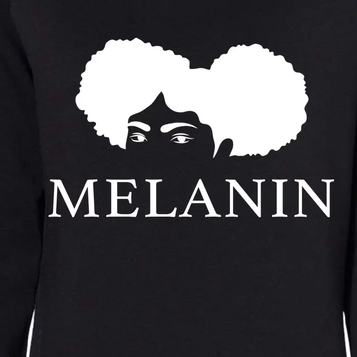 Melanin Afro Womens California Wash Sweatshirt