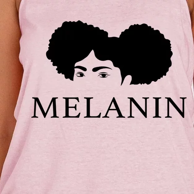 Melanin Afro Women's Knotted Racerback Tank