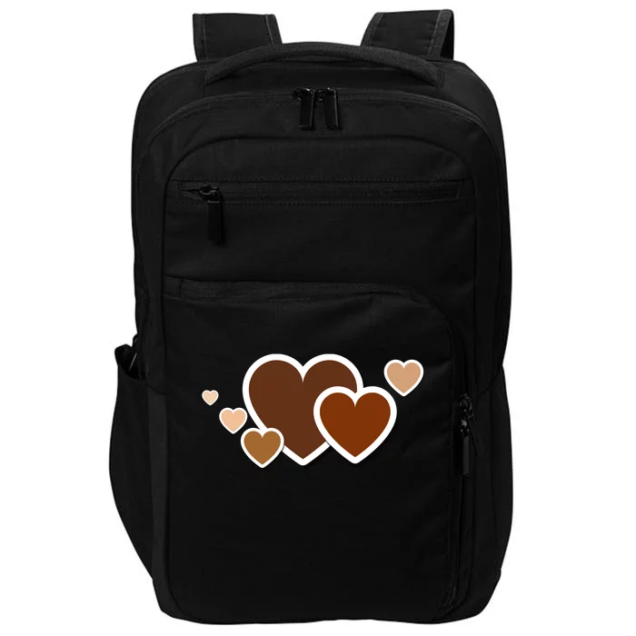 Melanin Diversity Hearts Impact Tech Backpack