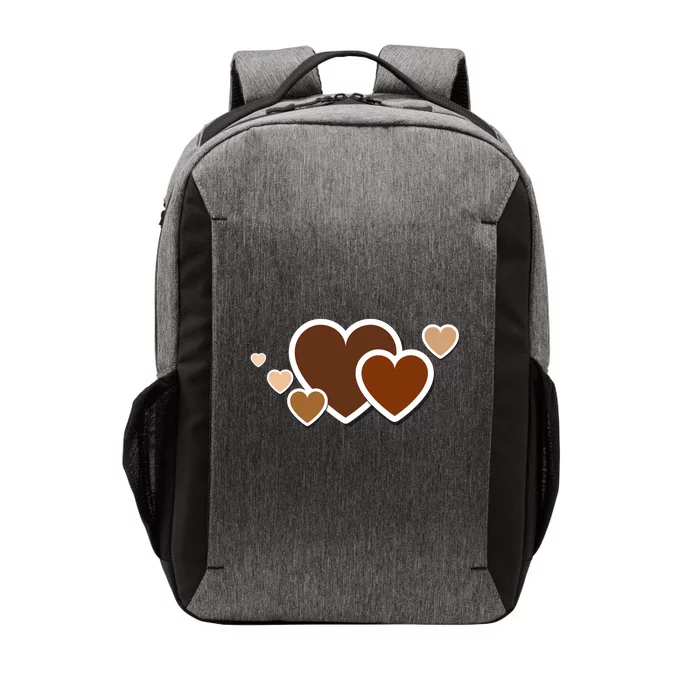 Melanin Diversity Hearts Vector Backpack