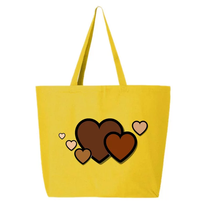 Melanin Diversity Hearts 25L Jumbo Tote