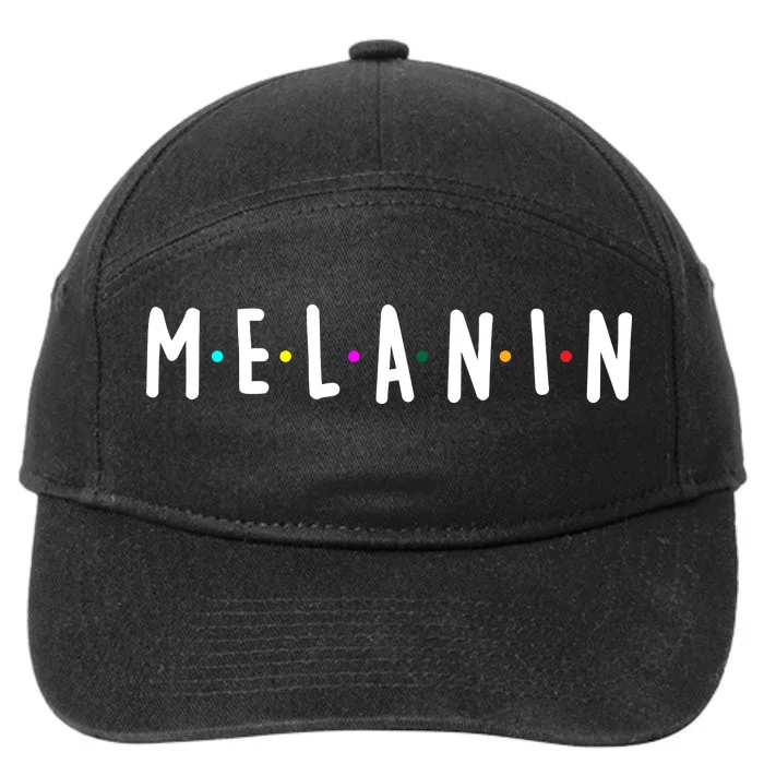 Melanin Logo 7-Panel Snapback Hat