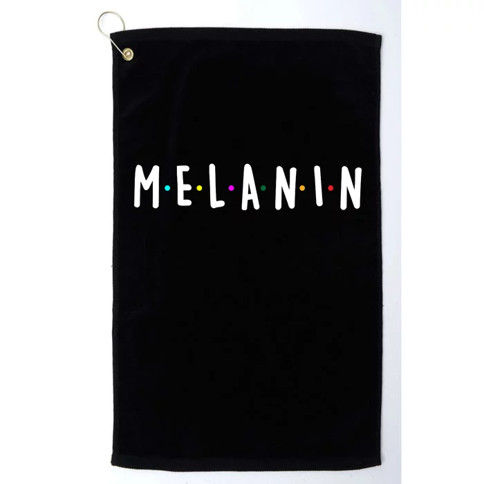 Melanin Logo Platinum Collection Golf Towel