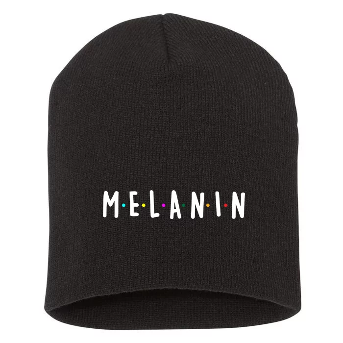 Melanin Logo Short Acrylic Beanie