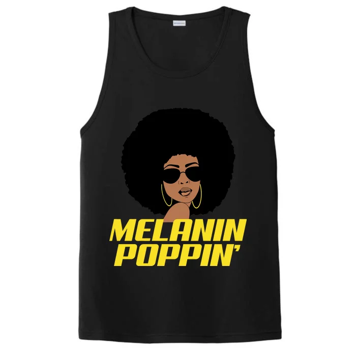 Melanin Poppin Proud African Pride Performance Tank