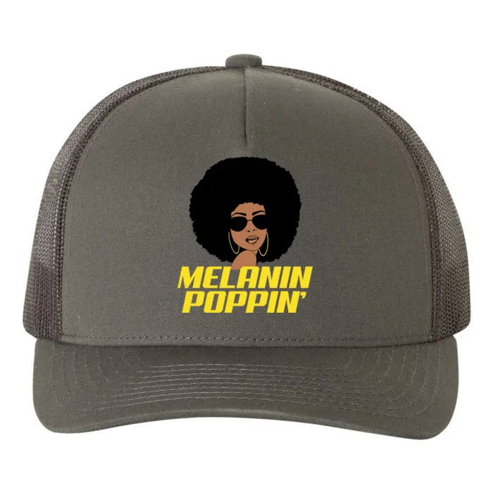 Melanin Poppin Proud African Pride Yupoong Adult 5-Panel Trucker Hat