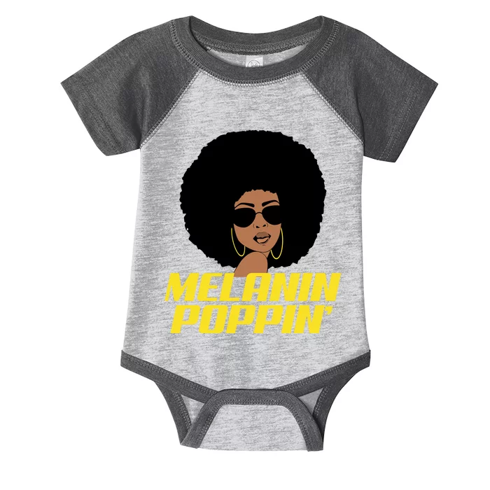 Melanin Poppin Proud African Pride Infant Baby Jersey Bodysuit