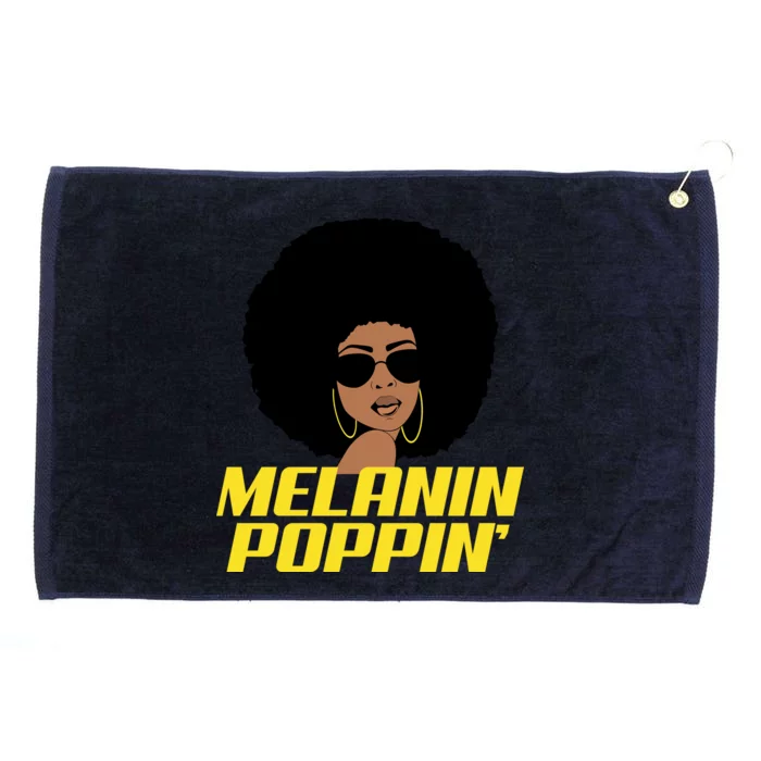 Melanin Poppin Proud African Pride Grommeted Golf Towel