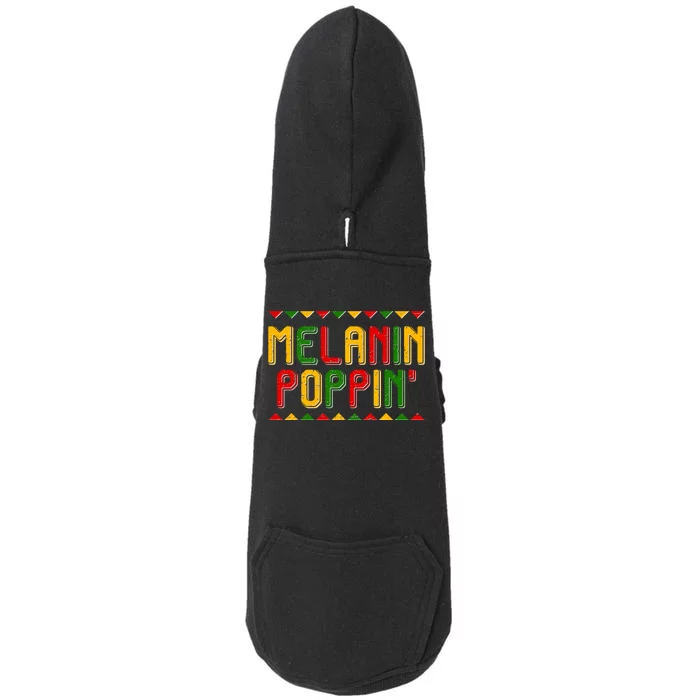 Melanin Poppin' Traditional Colors Doggie 3-End Fleece Hoodie