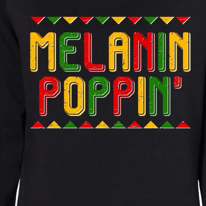 Melanin Poppin' Traditional Colors Womens California Wash Sweatshirt