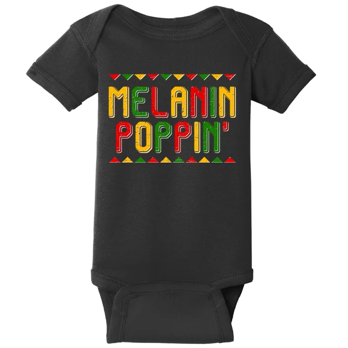 Melanin Poppin' Traditional Colors Baby Bodysuit