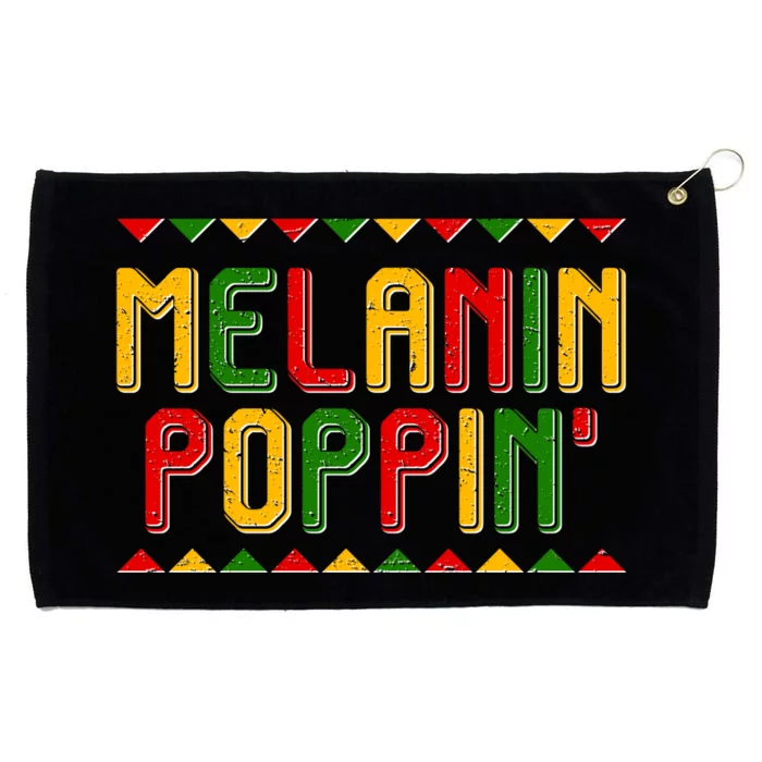 Melanin Poppin' Traditional Colors Grommeted Golf Towel