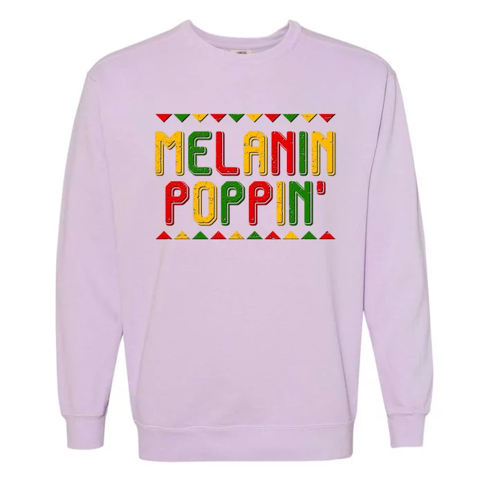 Melanin Poppin' Traditional Colors Garment-Dyed Sweatshirt