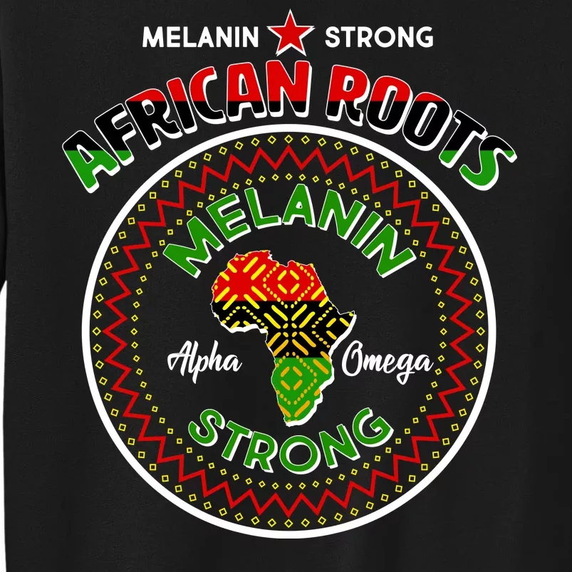 Melanin Strong African Roots Emblem Sweatshirt